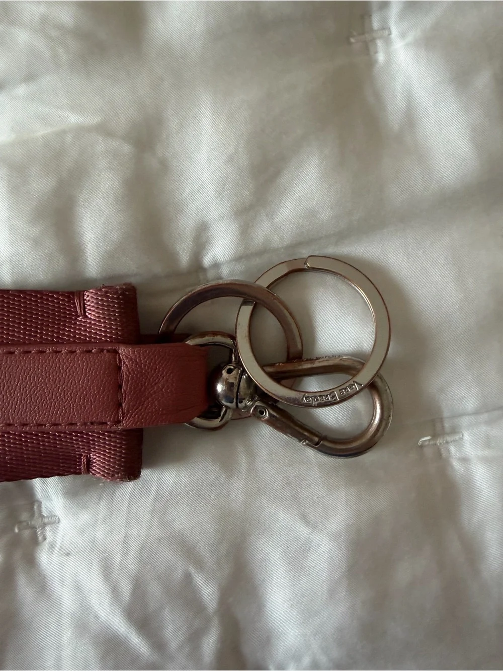 lululemon athletica Rose/Orange Logo Key & Card Wristlet